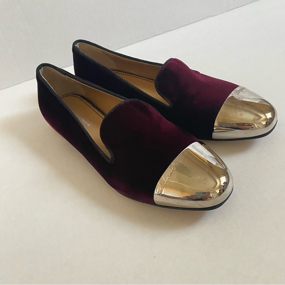 DSQUARED2 Metallic toe burgundy shoes 6.5 - Picture 8 of 11
